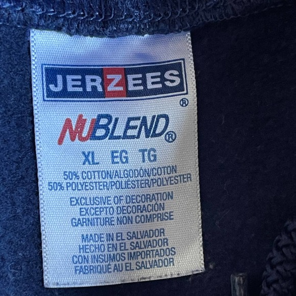 Jerzees Dallas Cowboys Sweater Adult Extra Large XL Blue Football Hoodie - Picture 4 of 9